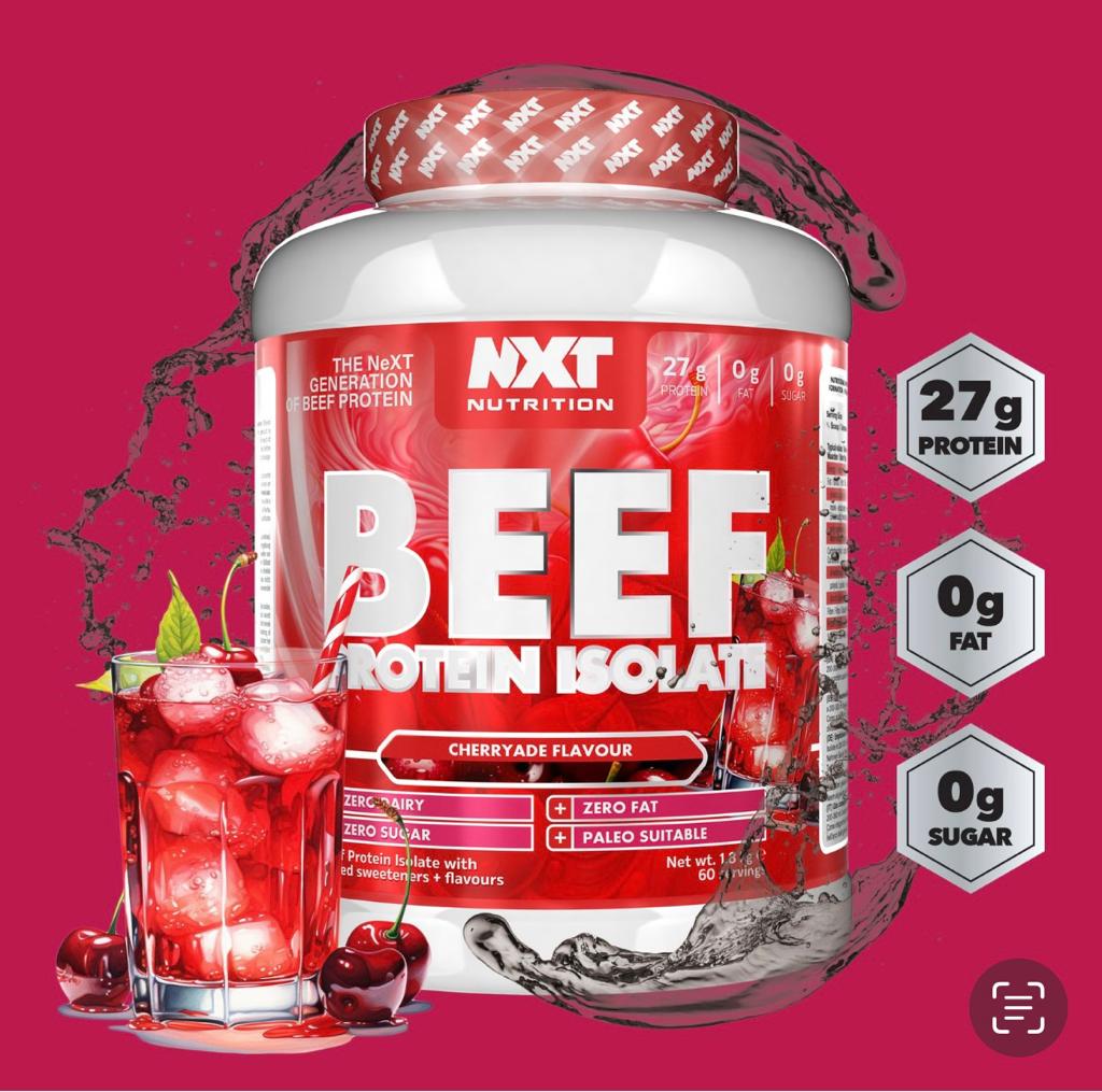 NXT Nutrition Beef Protein Isolate 1.8kg 60 servings