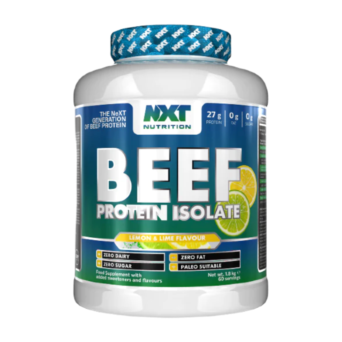 NXT Nutrition Beef Protein Isolate 1.8kg 60 servings