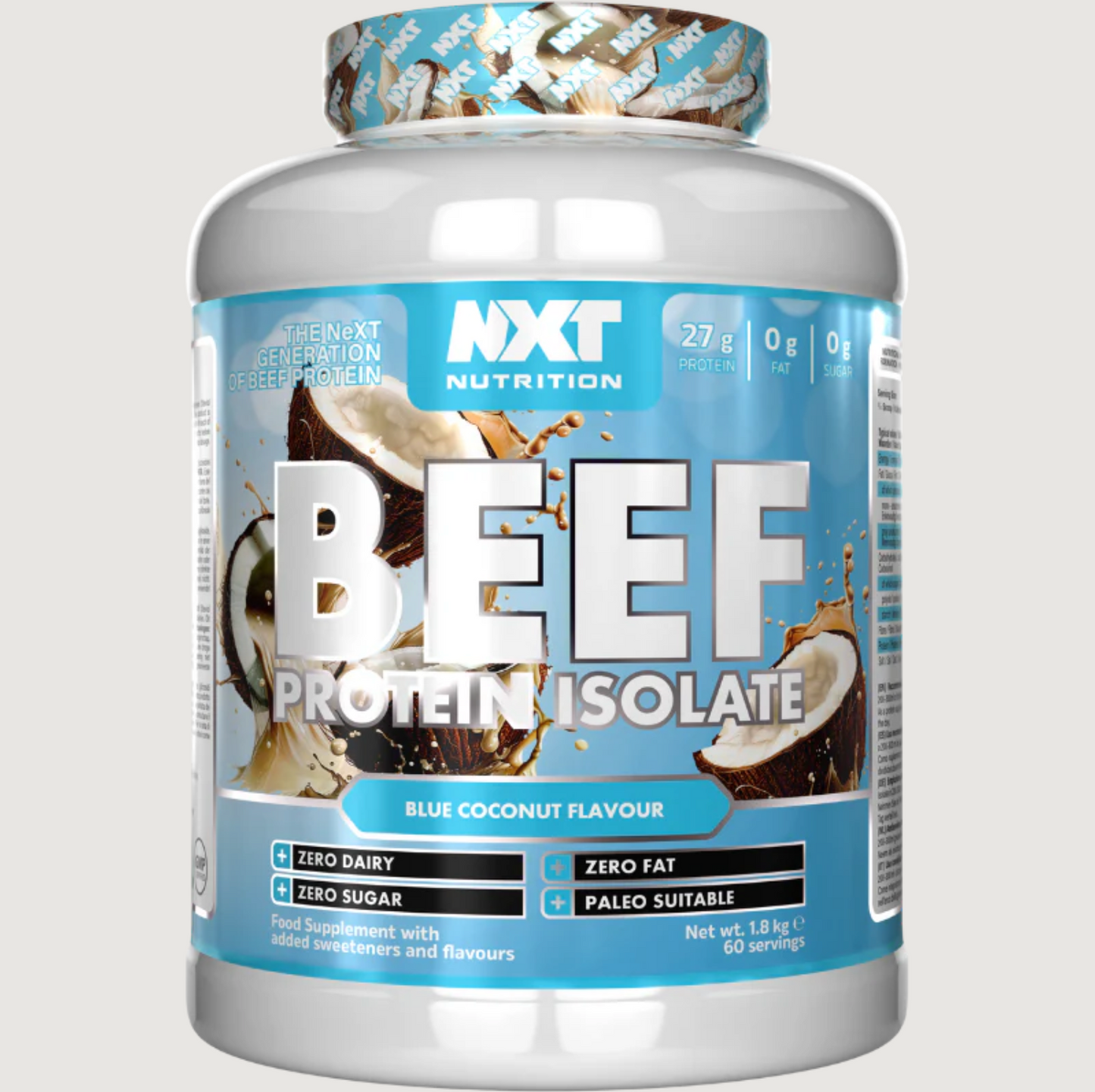 NXT Nutrition Beef Protein Isolate 1.8kg 60 servings