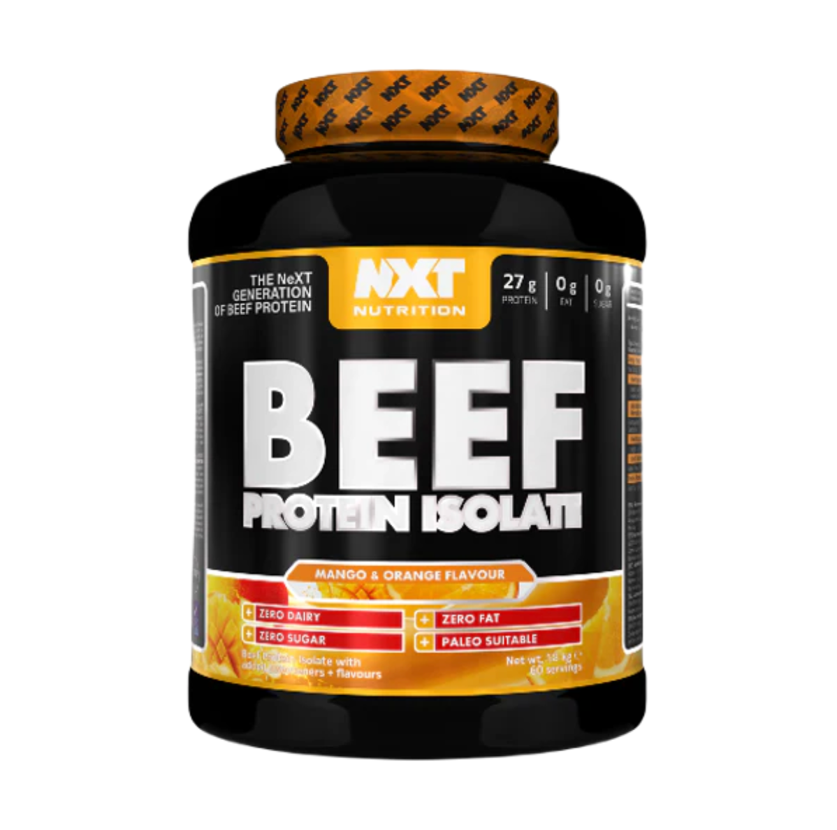 NXT Nutrition Beef Protein Isolate 1.8kg 60 servings