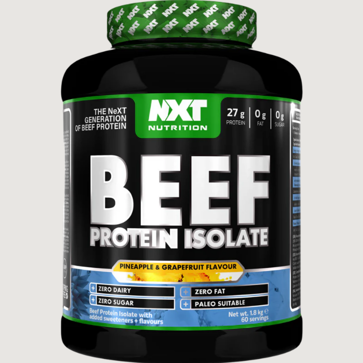 NXT Nutrition Beef Protein Isolate 1.8kg 60 servings