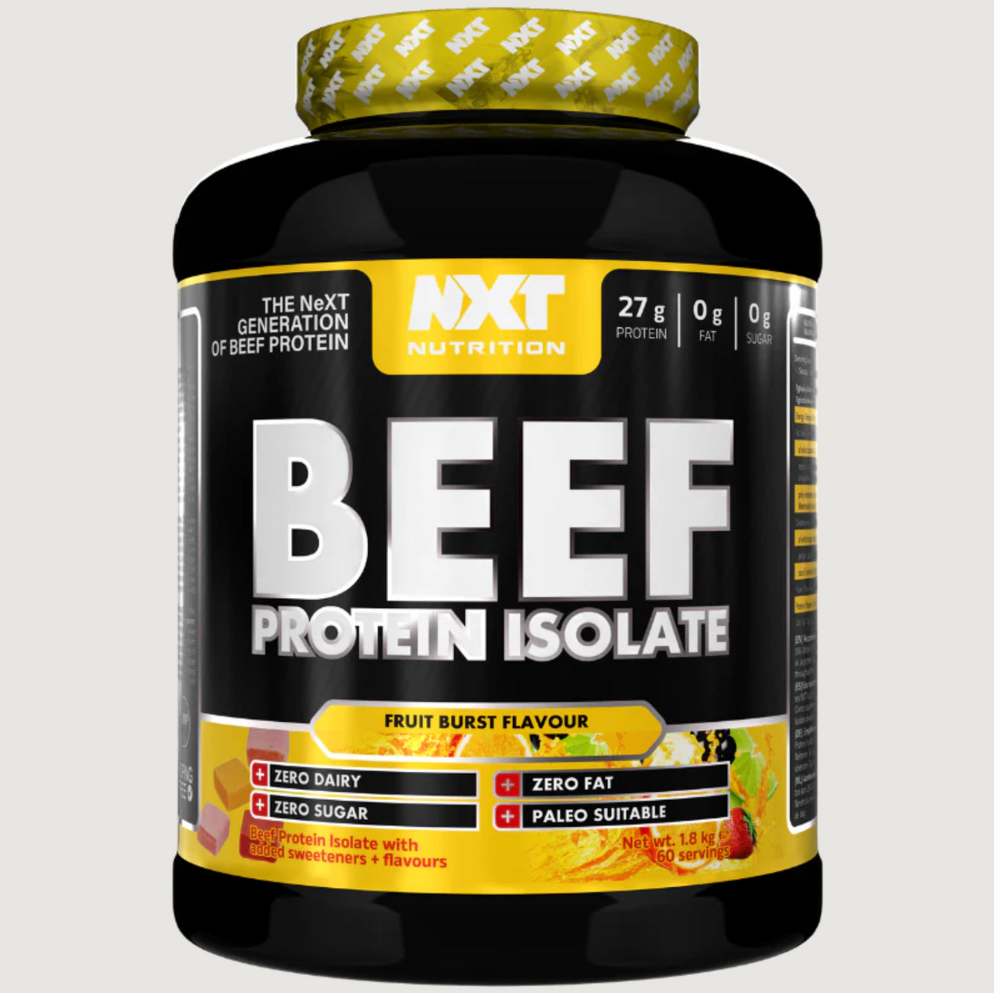 NXT Nutrition Beef Protein Isolate 1.8kg 60 servings