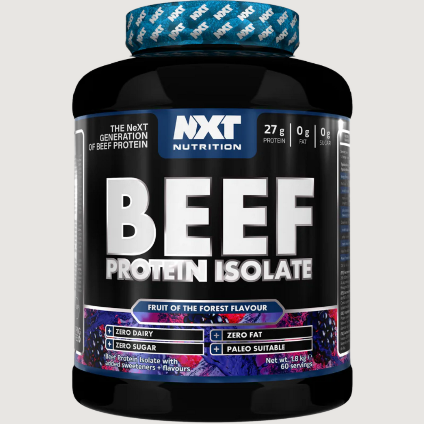 NXT Nutrition Beef Protein Isolate 1.8kg 60 servings