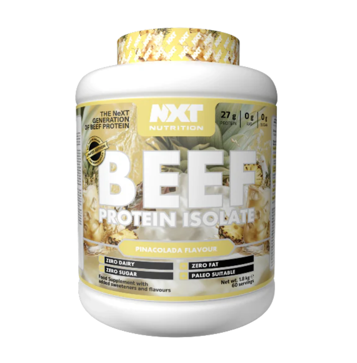 NXT Nutrition Beef Protein Isolate 1.8kg 60 servings